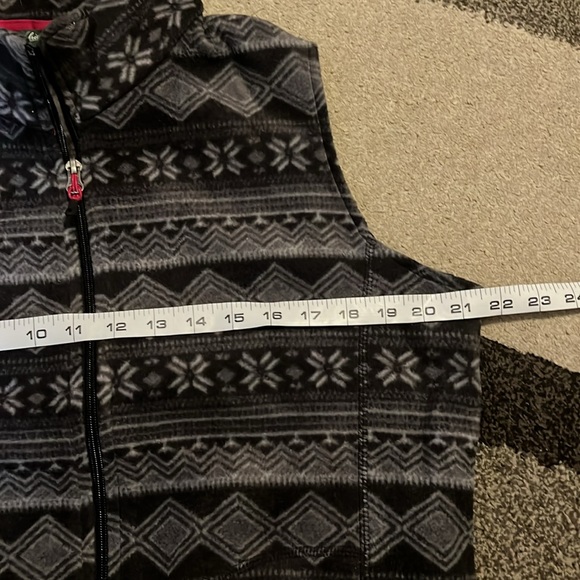 Woolrich fleece Gray Vest Womens Petite Large - Picture 6 of 8